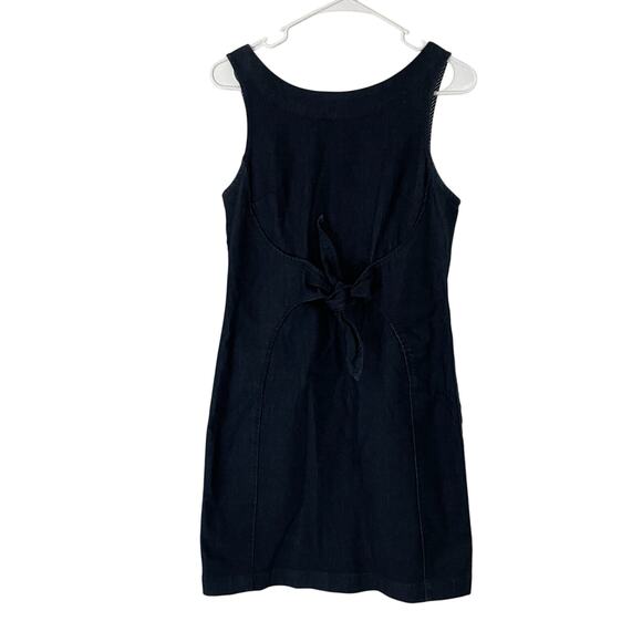 Anthropologie Dresses & Skirts - Anthropologie x Holding Horses Clara Tie Front Dark Denim Mini Dress sz 4